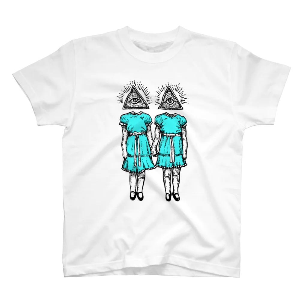 DM7WORKSのお試し支店の 輝く双子 Regular Fit T-Shirt