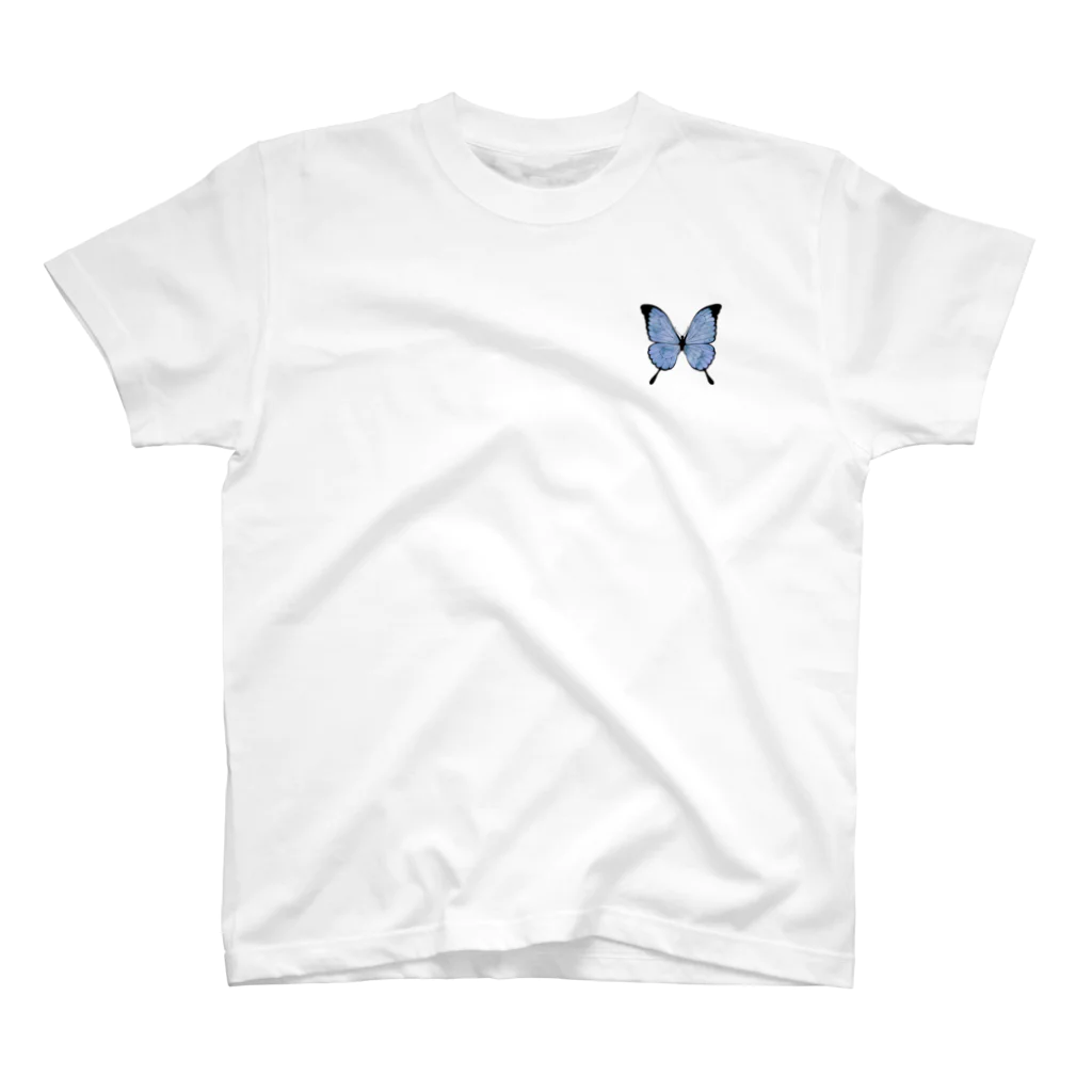 yakme8の蝶×青 スタンダードTシャツ