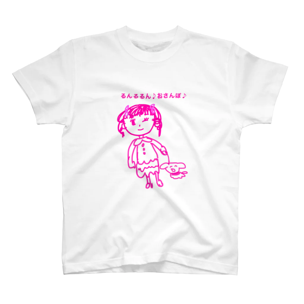 わかちゃん制作本舗のるんるるんおさんぽガール Regular Fit T-Shirt