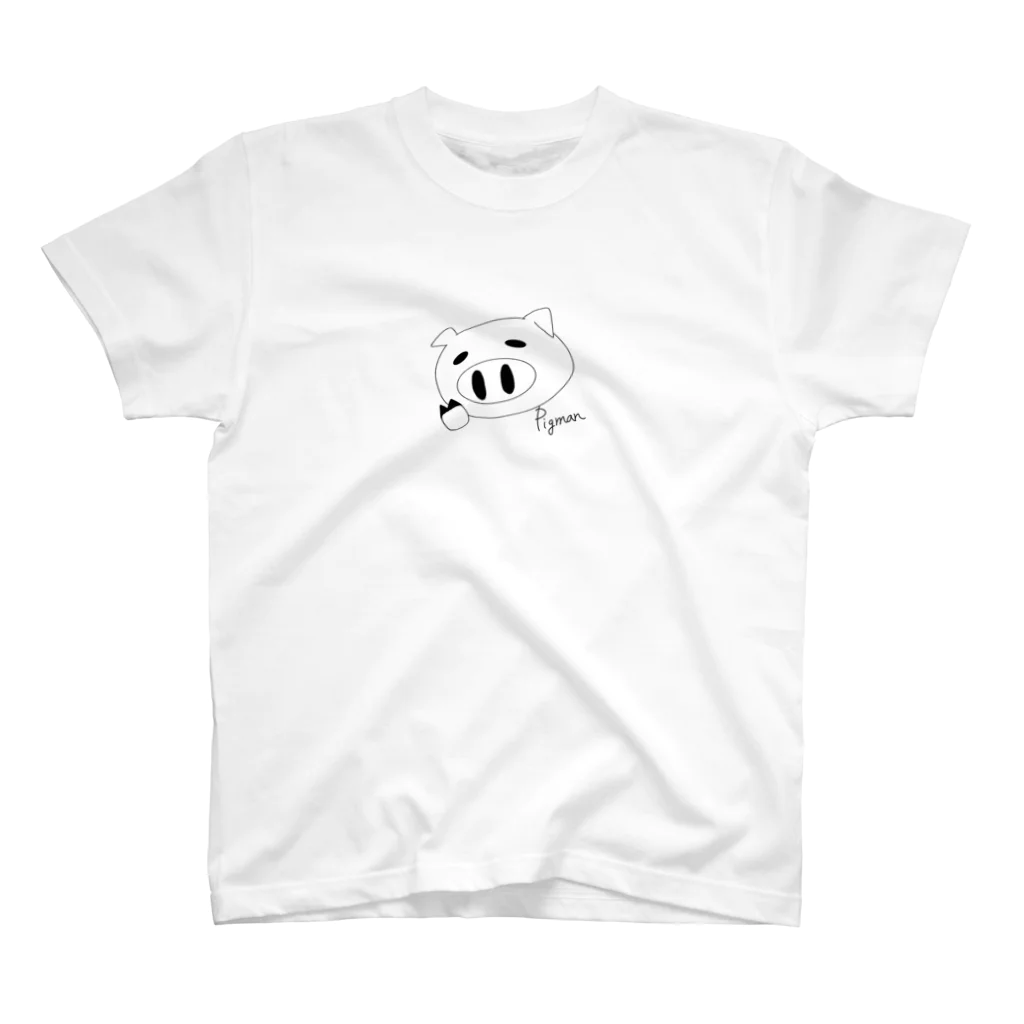 ピッグまんのピッグまんロゴ Regular Fit T-Shirt