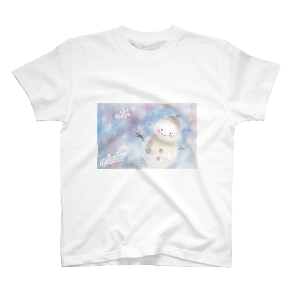 からふるの雪だるま スタンダードTシャツ