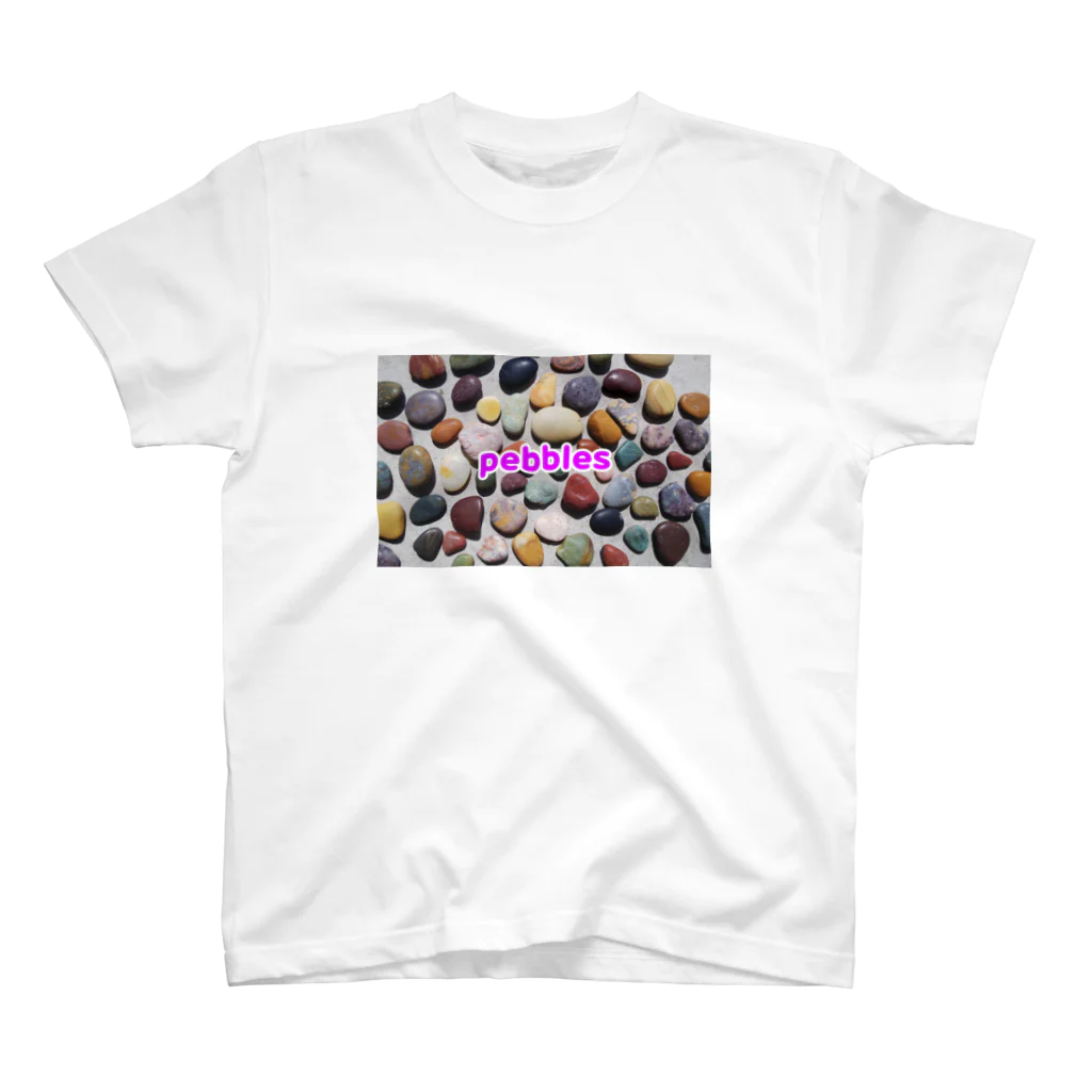 磊  ―rai―のカラフルな石ころ PLUM×cream スタンダードTシャツ