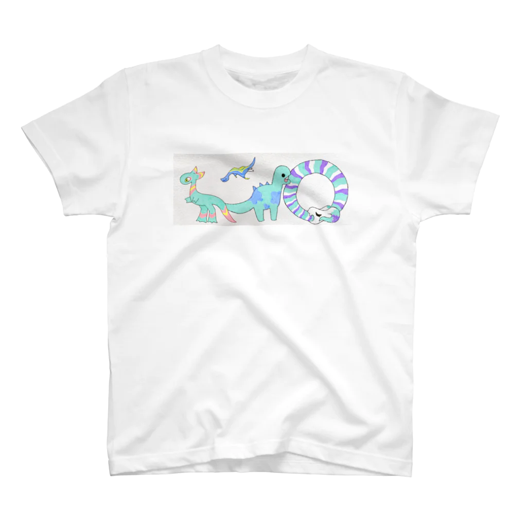 あたまが花のドラゴンがいっぱい Regular Fit T-Shirt