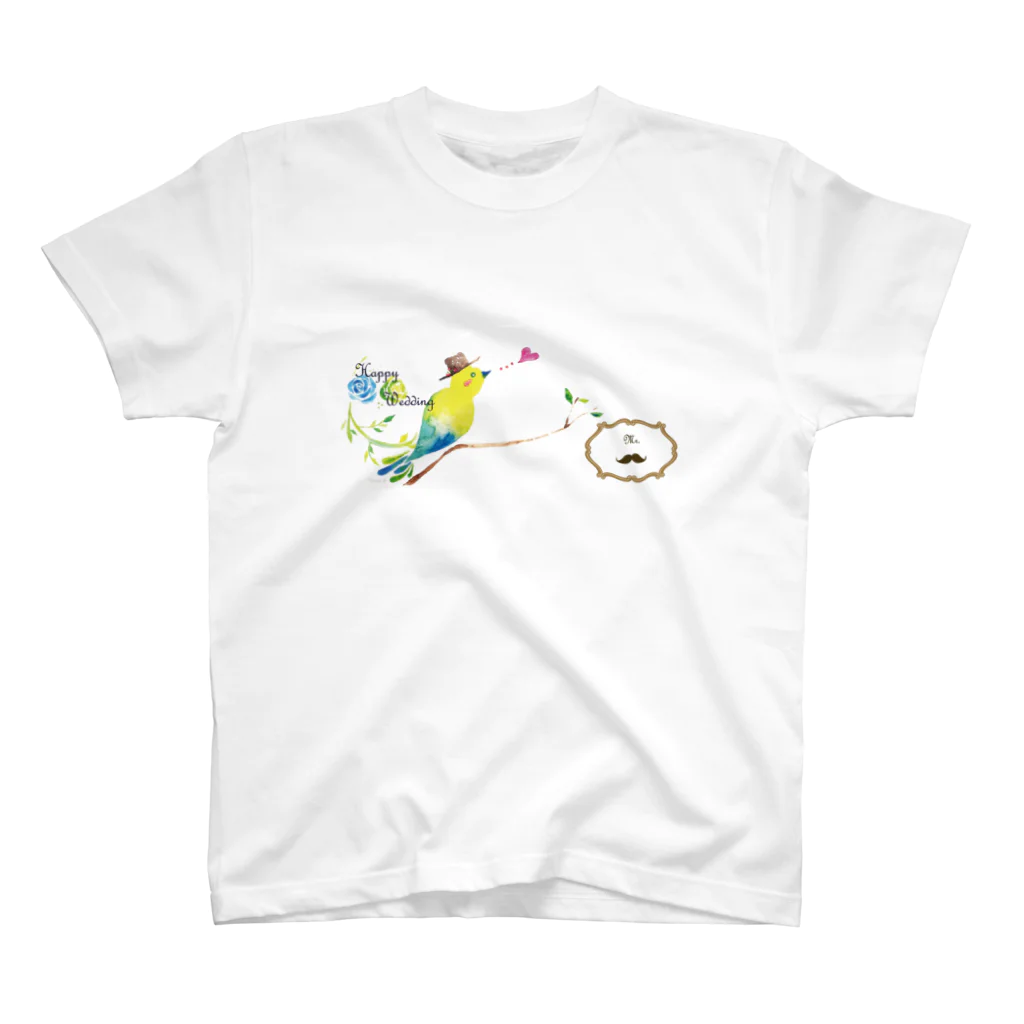 Teruyo-KajiyamaのLittle Bird Mr.:Wedding Regular Fit T-Shirt