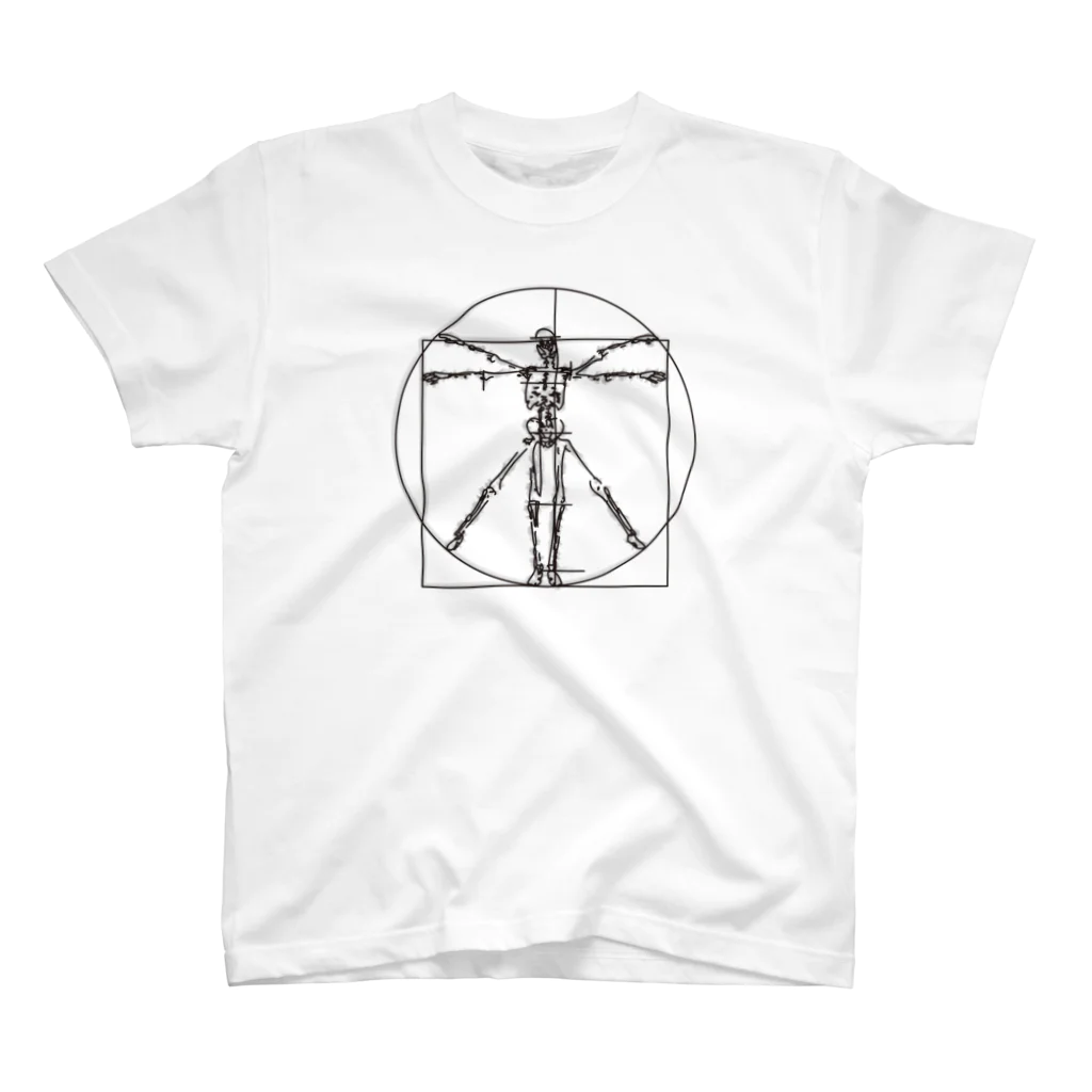 AURA_HYSTERICAのVitruvian_Man スタンダードTシャツ