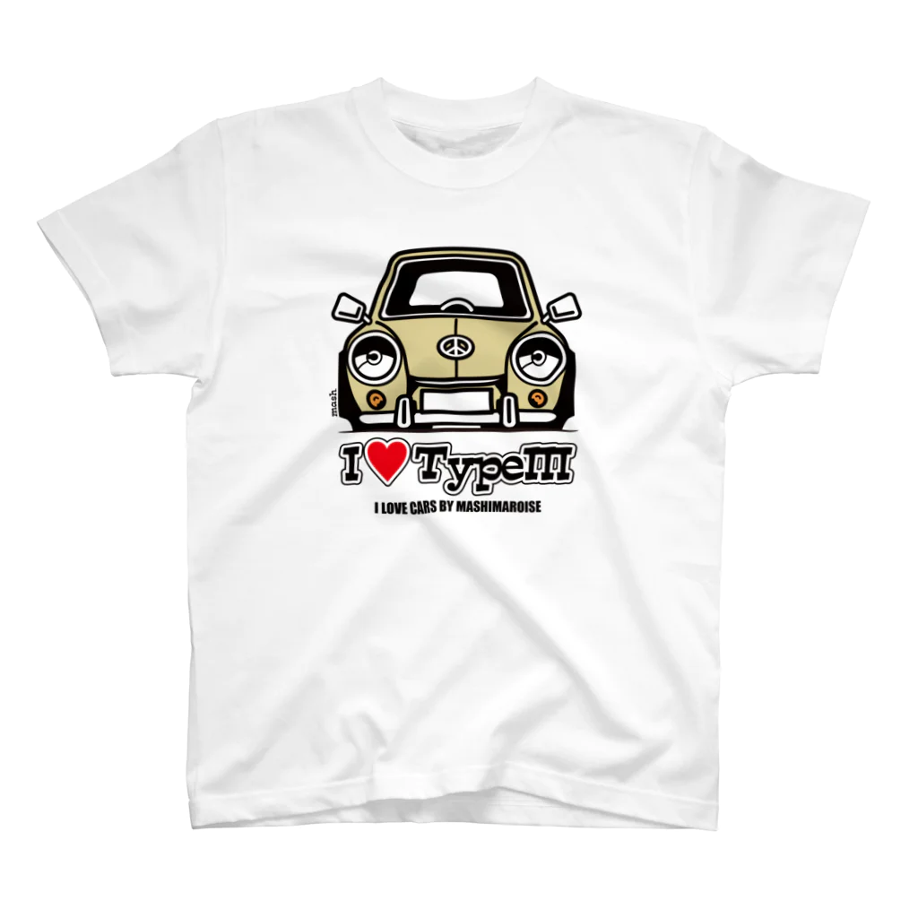 SHOP MASHIMAROISEのI LOVE TYPE III スタンダードTシャツ