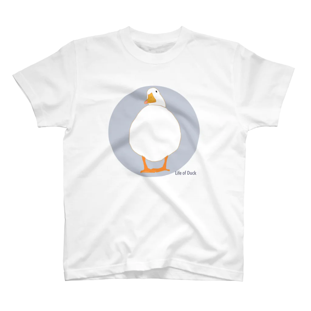 Life of Duck のまるまるアヒルさん Regular Fit T-Shirt