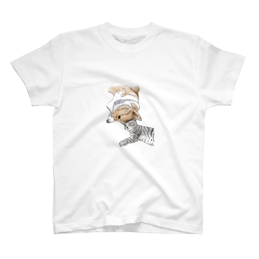 milkのいぬぬこ Regular Fit T-Shirt