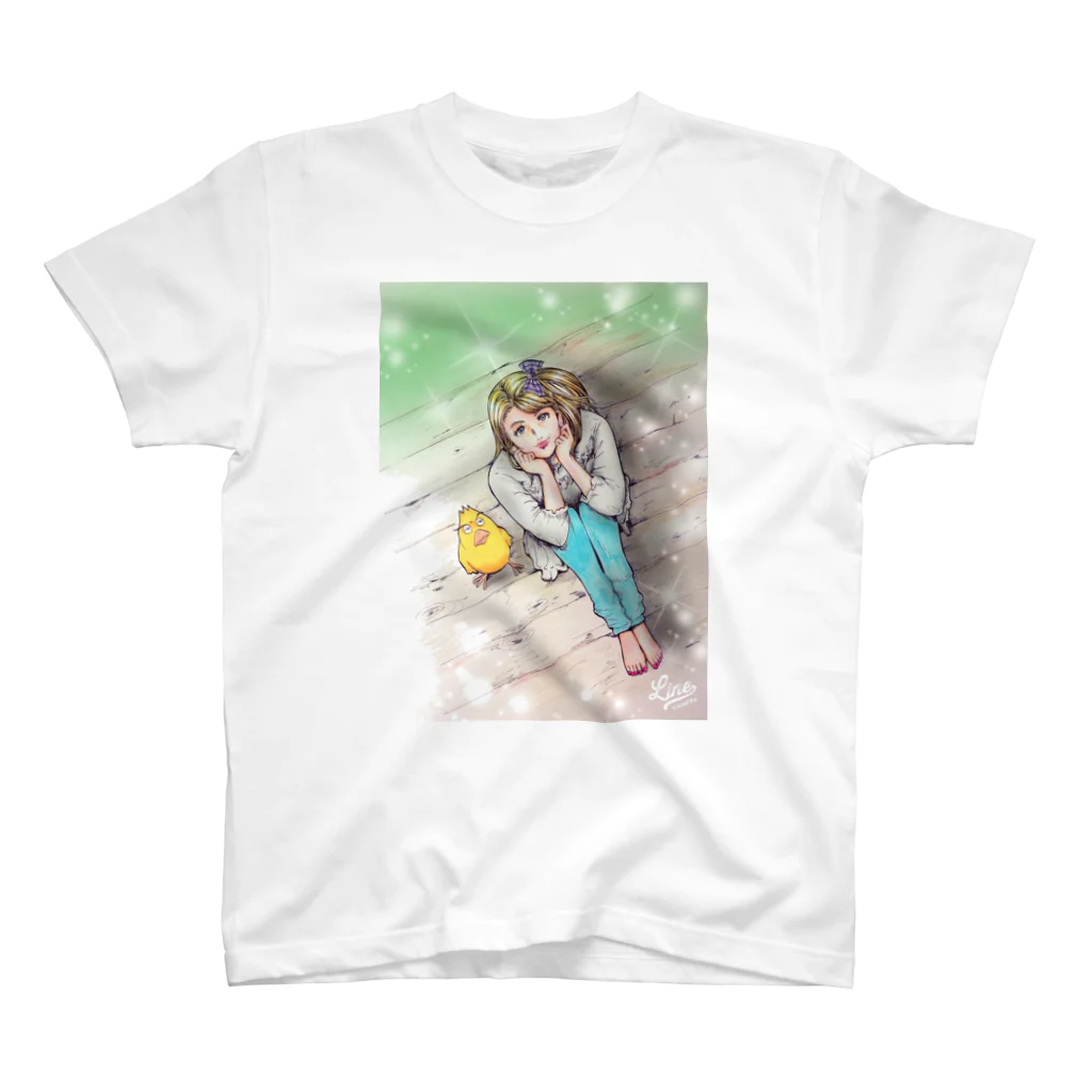 ビリケン昭和の北欧から来た少女 Regular Fit T-Shirt