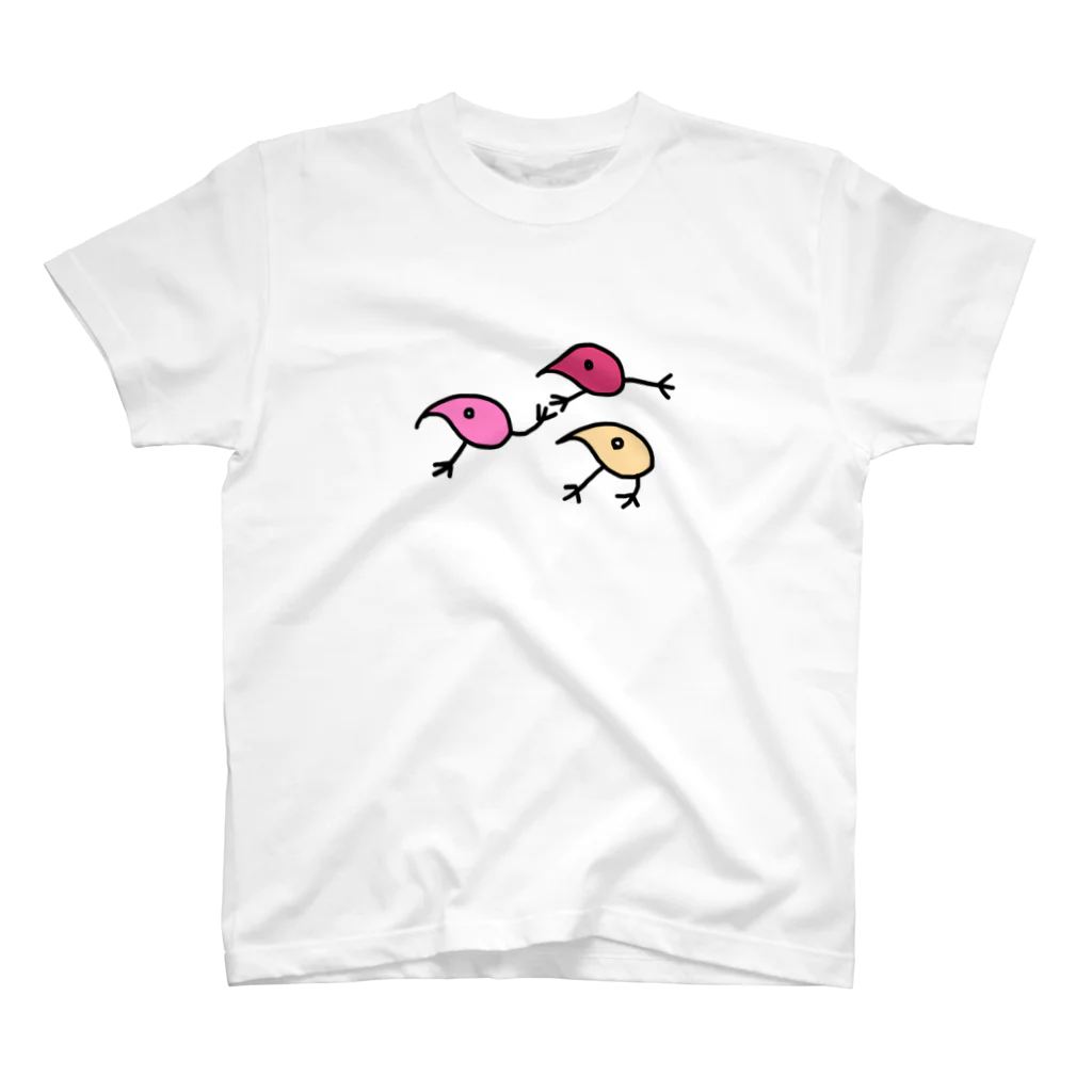 suzuriのeeeeat!のeeeeat!のキーウイ(ピンク) スタンダードTシャツ