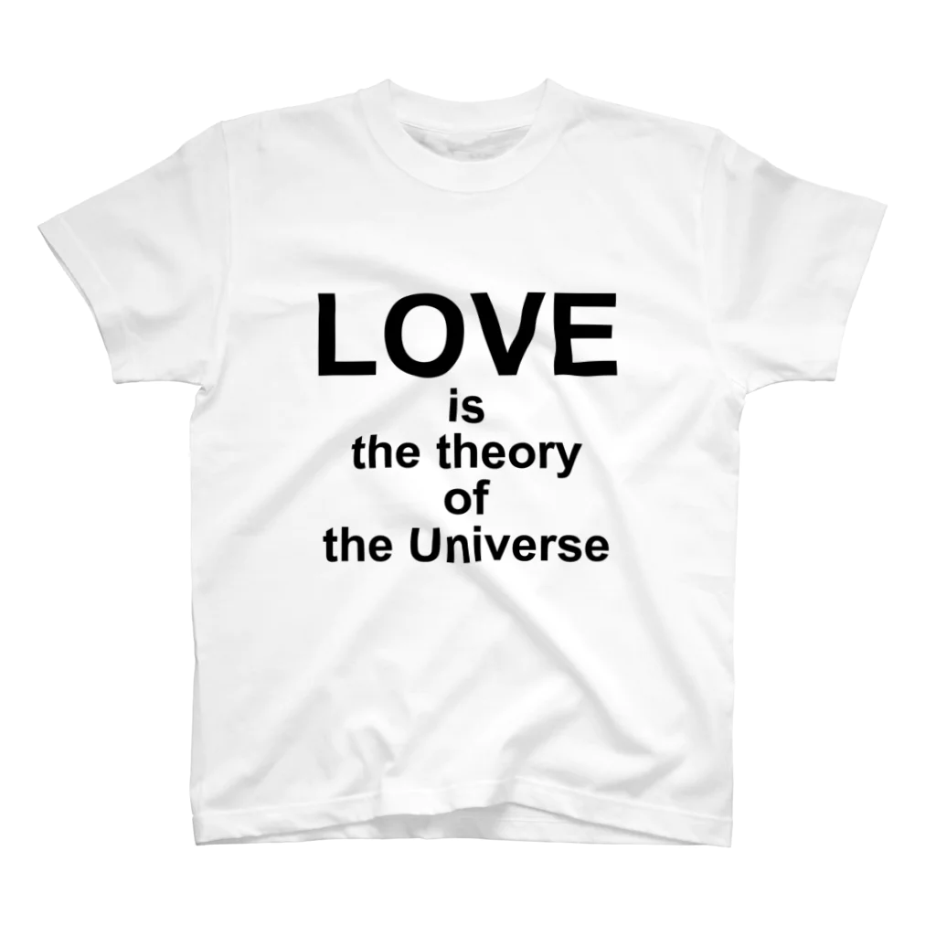 @mamma_miiiiaのLOVE is the theory of the Universe Regular Fit T-Shirt