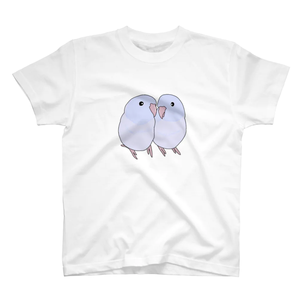 ごま小鳥店のマメルリハ コバルトパステル Regular Fit T-Shirt