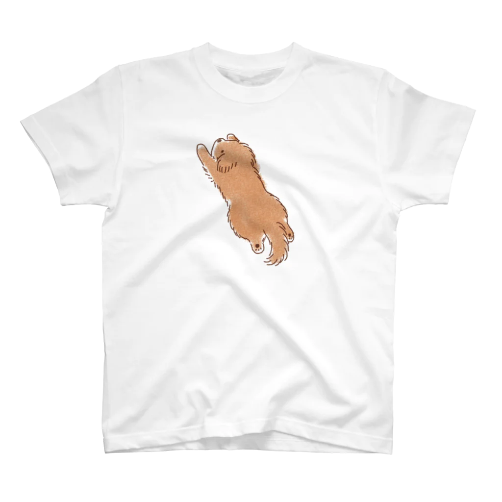 こぐま犬てんすけグッズショップのこぐま犬スーパーマンのポーズ Regular Fit T-Shirt