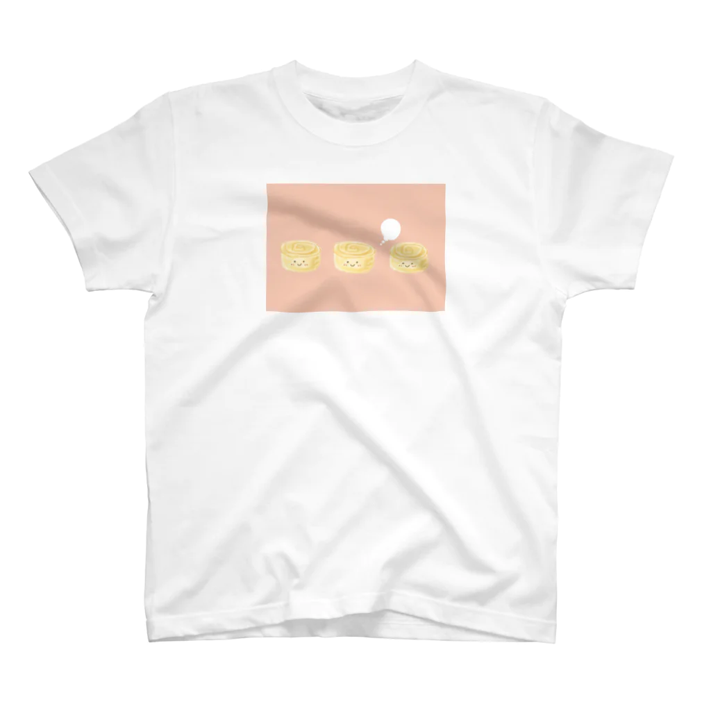なでしこ@デザインの3個のたまご焼きちゃん スタンダードTシャツ