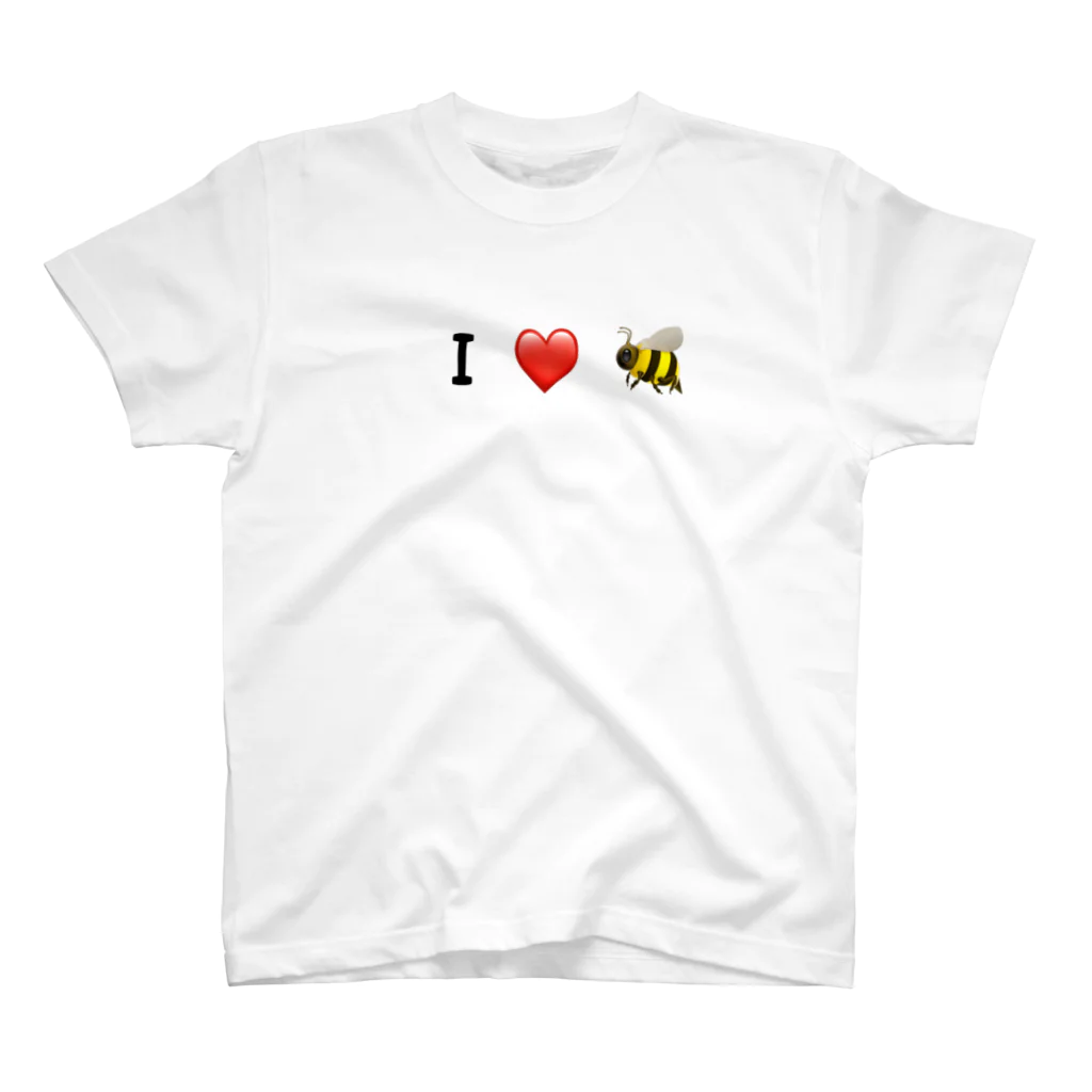 森のハープ弾きのI ❤️ 🐝　Tシャツ Regular Fit T-Shirt