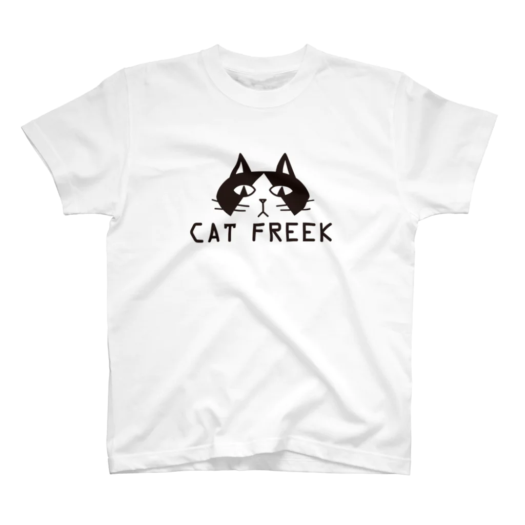 CAT-FREEKのCAT-FREEK（淡い色のTシャツ用） スタンダードTシャツ