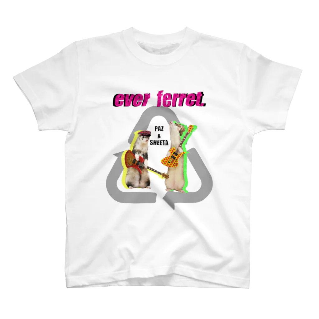 paz&sheetaのever ferret. スタンダードTシャツ