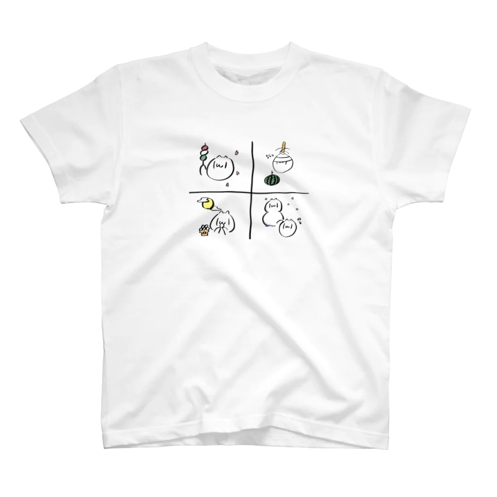 (|ω|)　（おめがねこ）のおめがねこ　シーズン Regular Fit T-Shirt