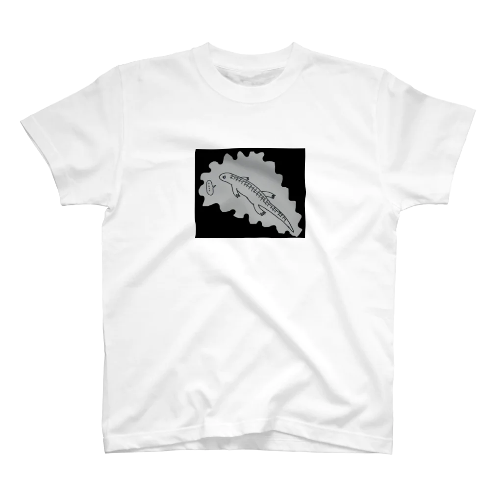 togeoagamansのモノクロトカゲ  オニプレピーちゃん Regular Fit T-Shirt