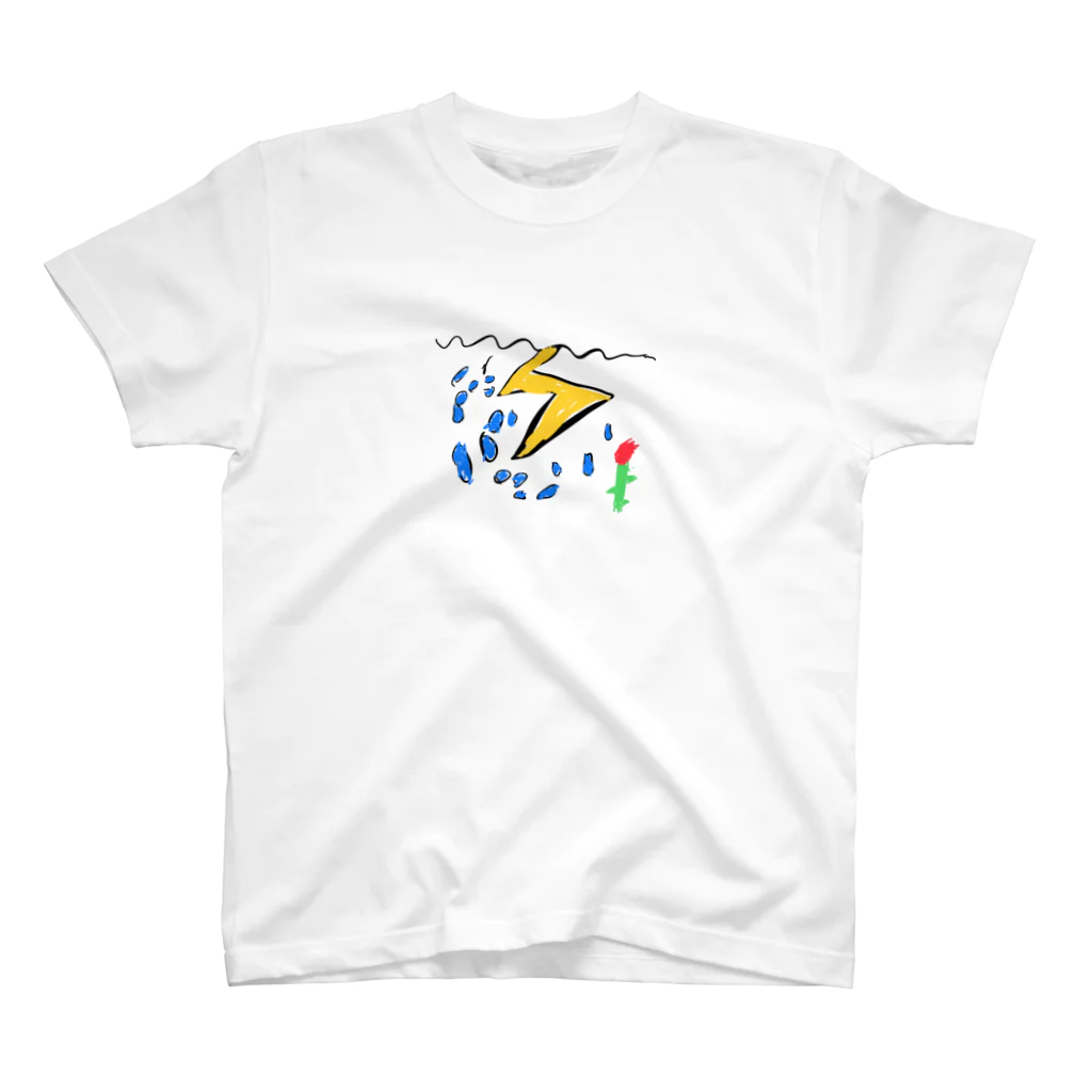 RitoDesignの雷と雨と花 スタンダードTシャツ