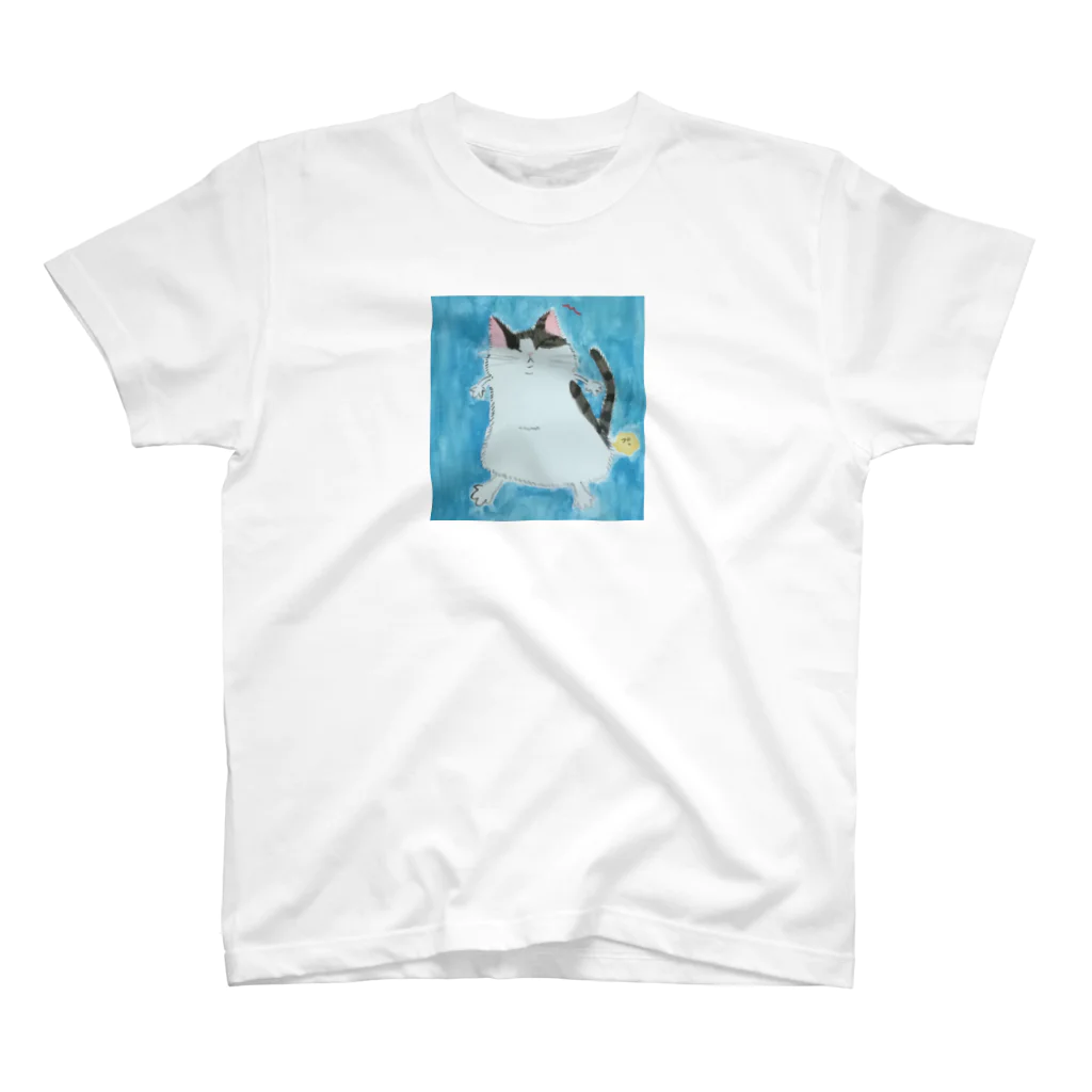 ちなこ☆動物にも愛をの餅猫シダー 自分のオナラにびっくり！ Regular Fit T-Shirt