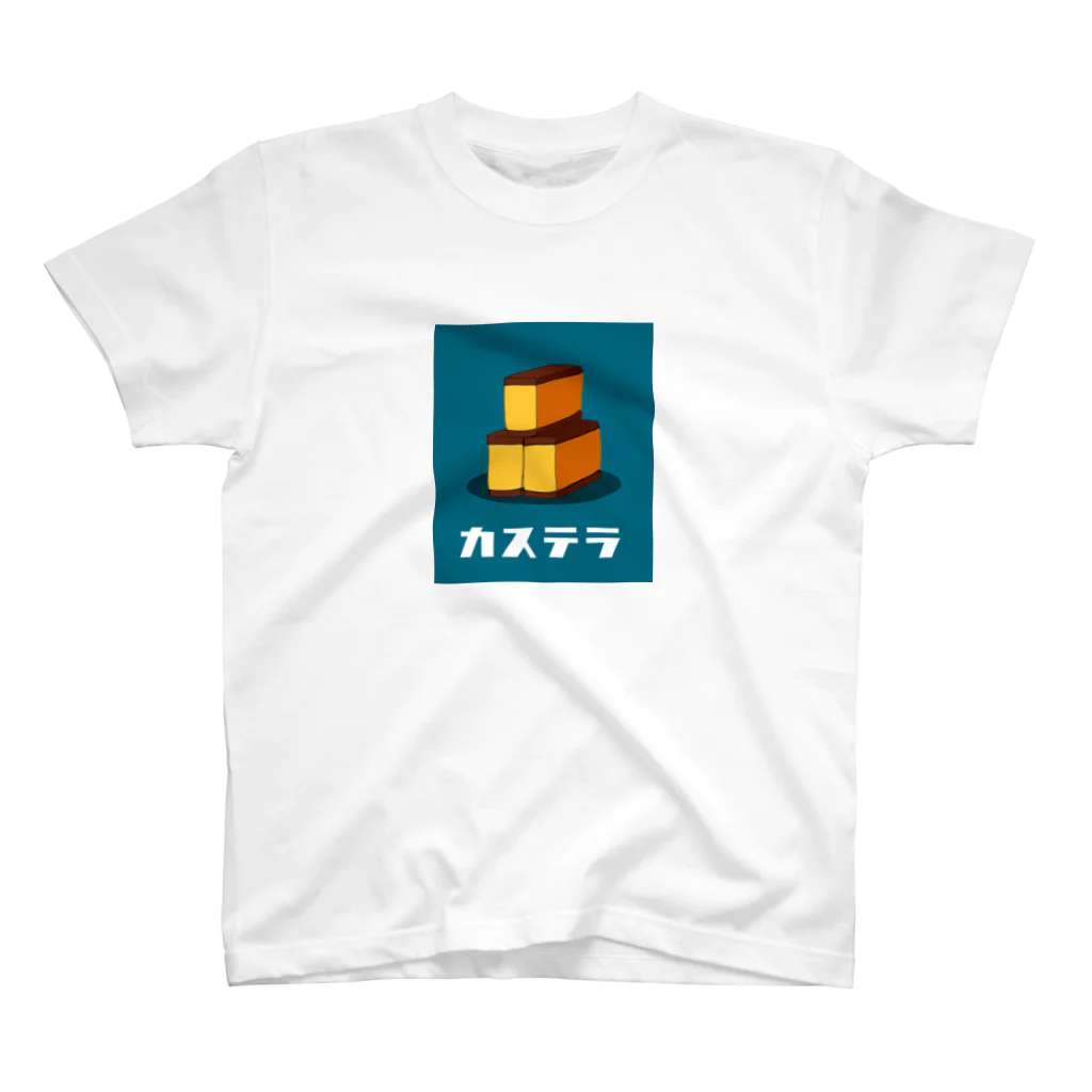 燃えるバードチキンのカステラＴシャツ（青） スタンダードTシャツ