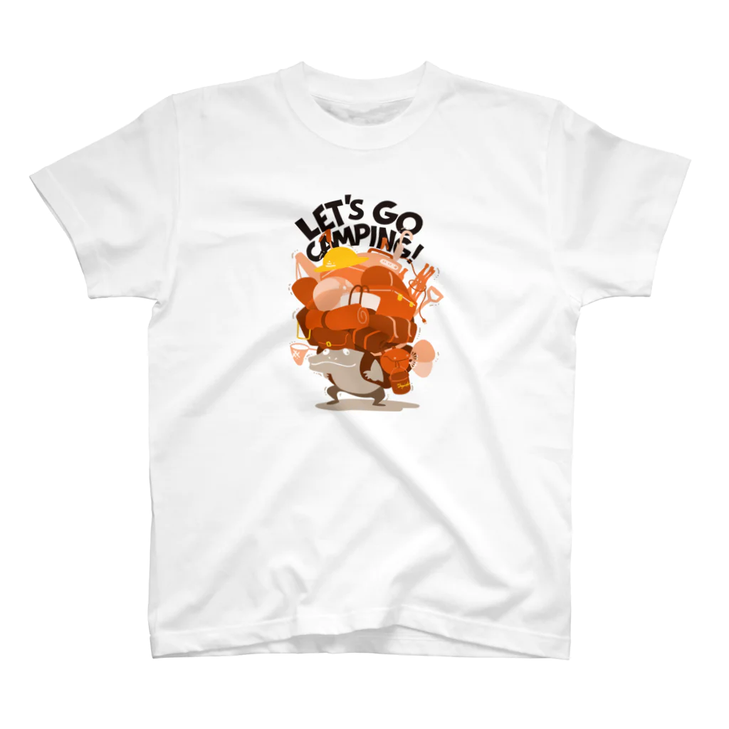 johnmacnのキャンプ行こう！ Orange スタンダードTシャツ