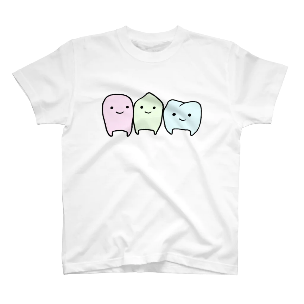 もつやの歯トリオ スタンダードTシャツ