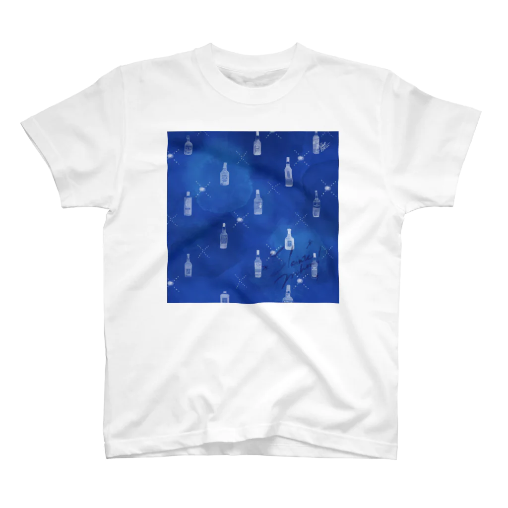 le chat bleuのシンプルめにウイスキー スタンダードTシャツ