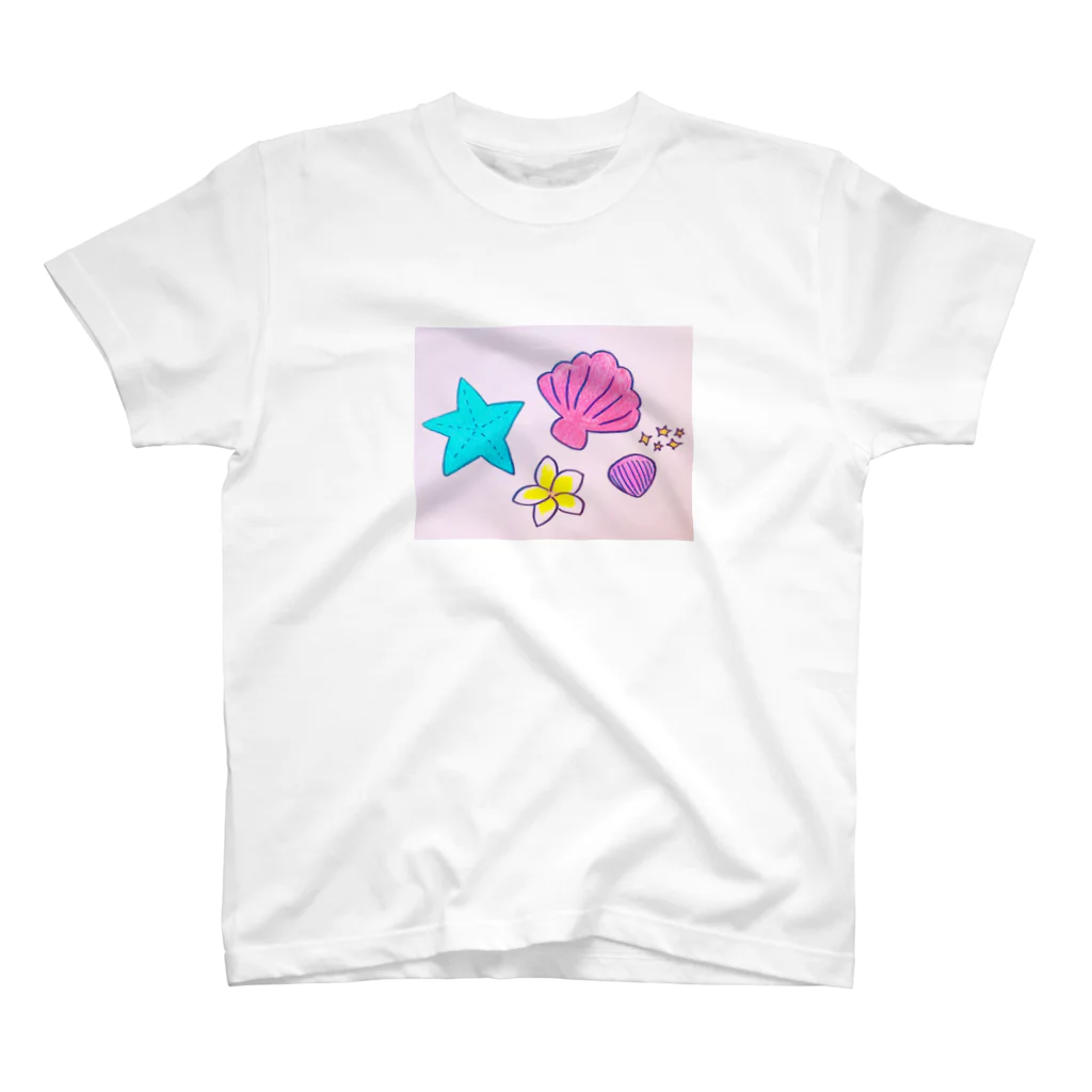 めんだこうさぎ星人の夏gakita ぴんく スタンダードTシャツ