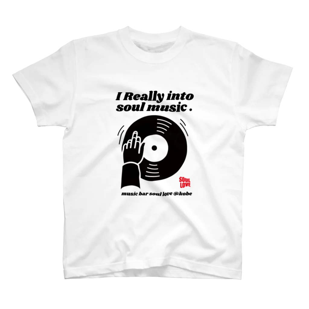 music bar SOUL LOVEのsoul music スタンダードTシャツ