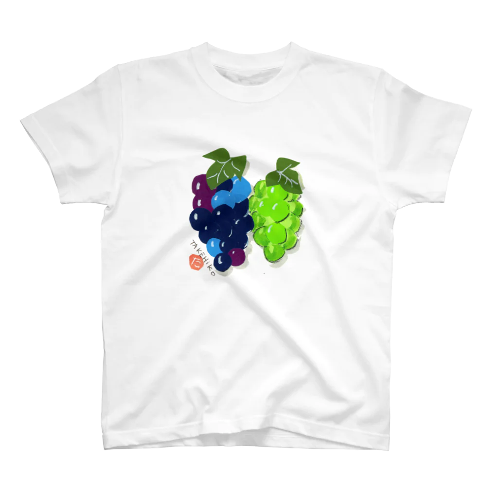 maruni_fruitsのGrape_02 Regular Fit T-Shirt