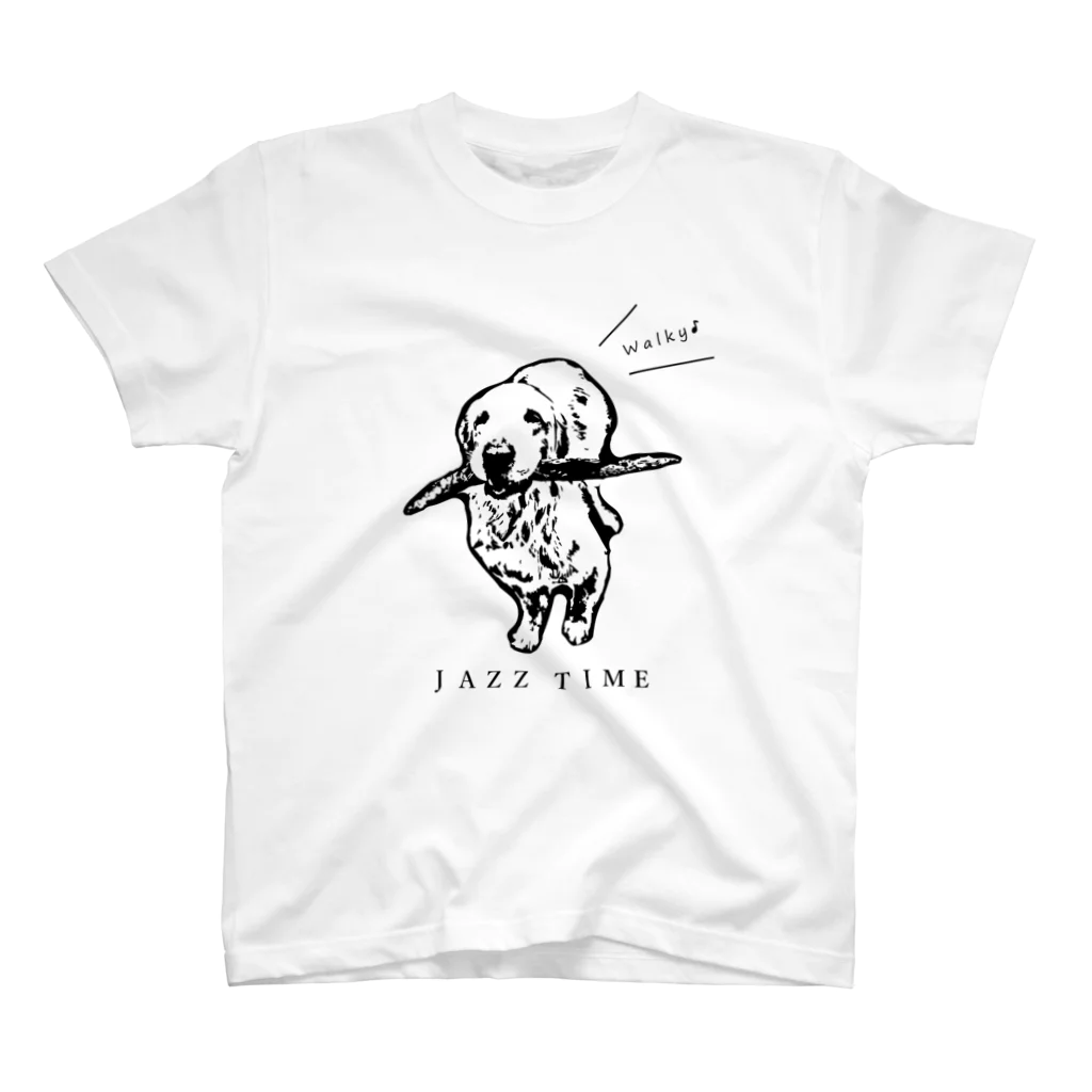 ナ.ナキチのJAZZ聞きながらお散歩 スタンダードTシャツ