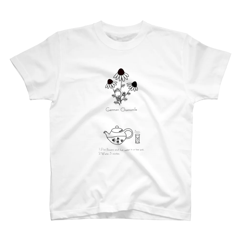 ざおうハーブのイラストハーブTカモミール Regular Fit T-Shirt