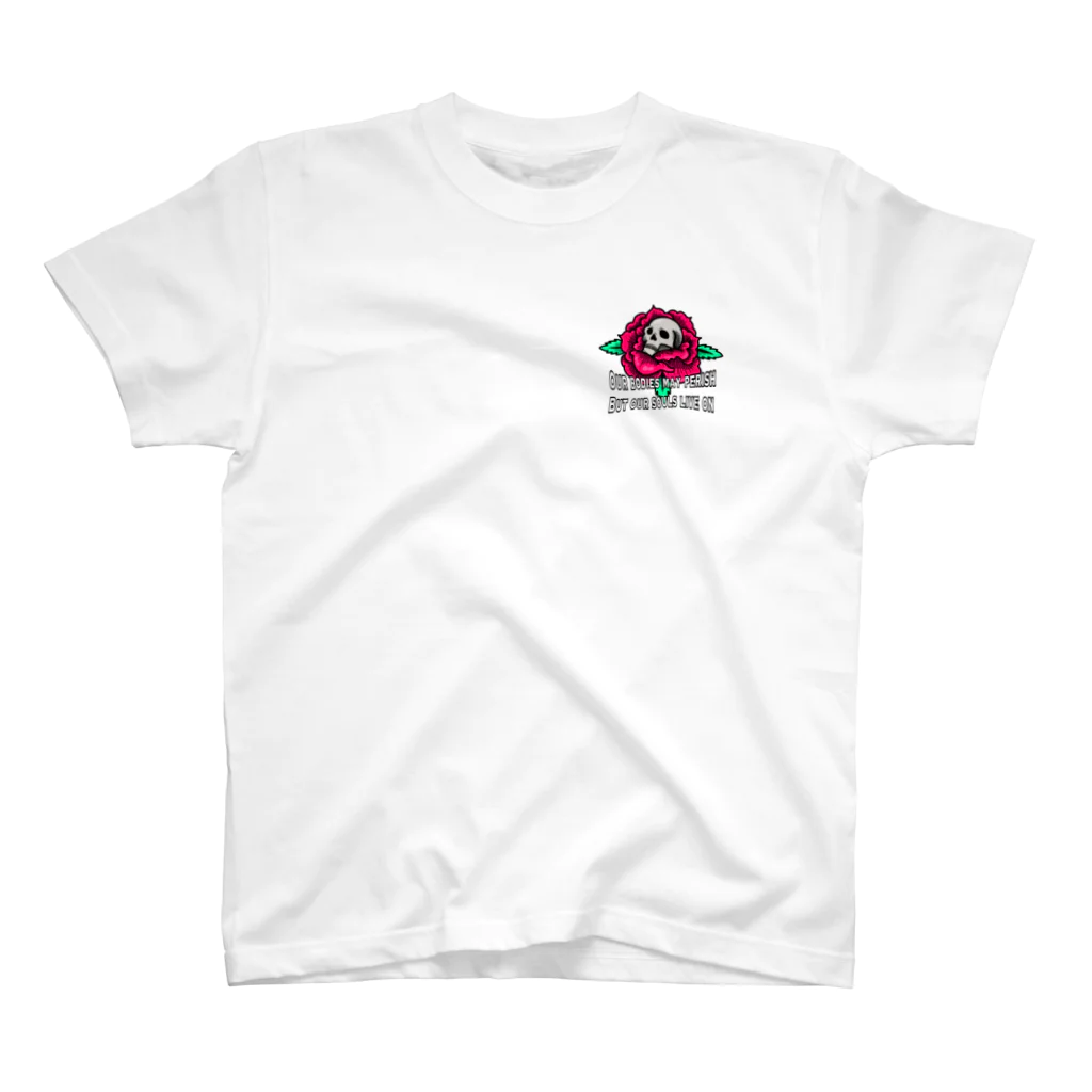 yüichiのSkull Rose スタンダードTシャツ