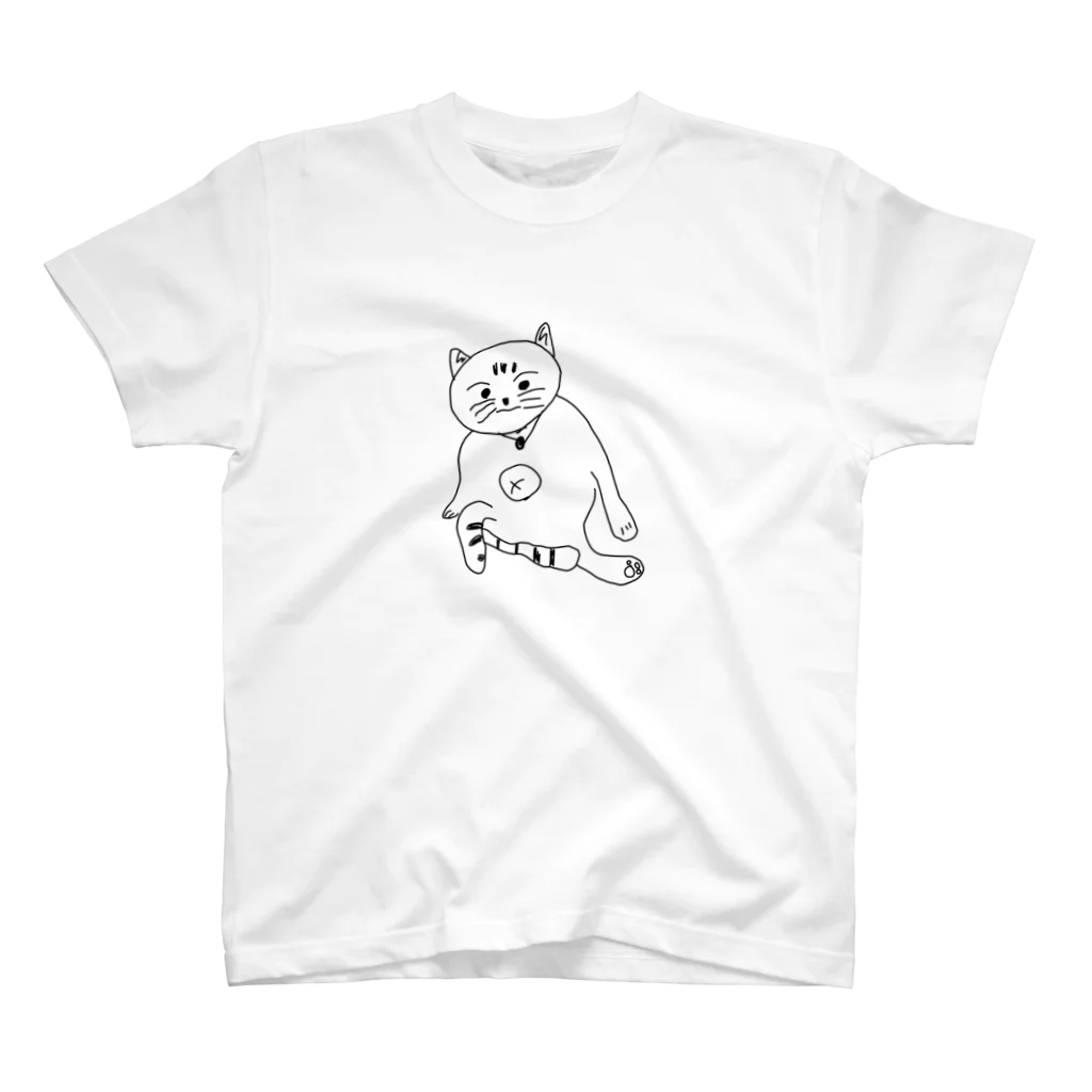 ワタナベのだらける猫 スタンダードTシャツ