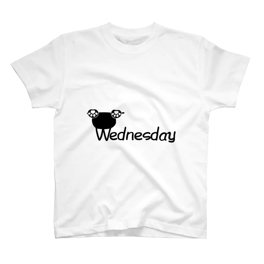 のびるのにゃんこ曜日　Wednesday スタンダードTシャツ