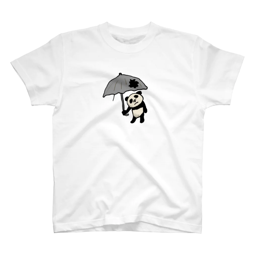 田中六大のパンダ傘 スタンダードTシャツ