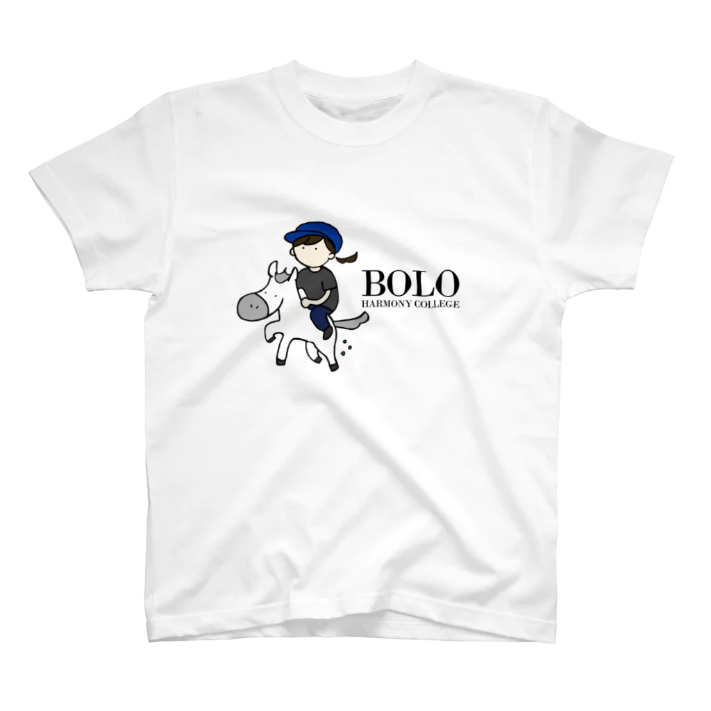 HarmonyCollege_Osyan-T-shirtのBOLOGIRL(kuro) スタンダードTシャツ