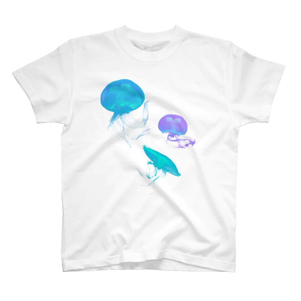 IENITY　/　MOON SIDEのJelly Fish #Blue Regular Fit T-Shirt