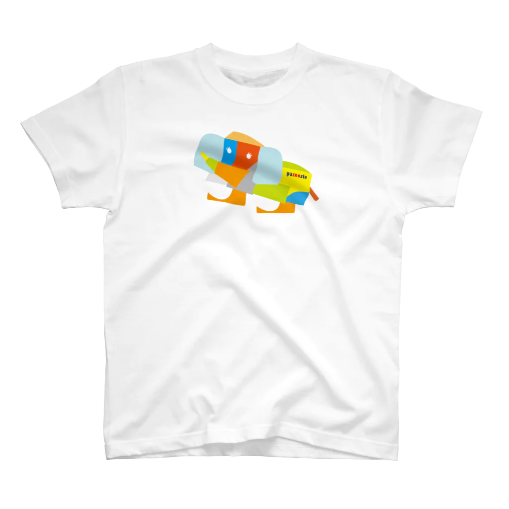 monochromeH2のpuzoozle - elephant - 티셔츠