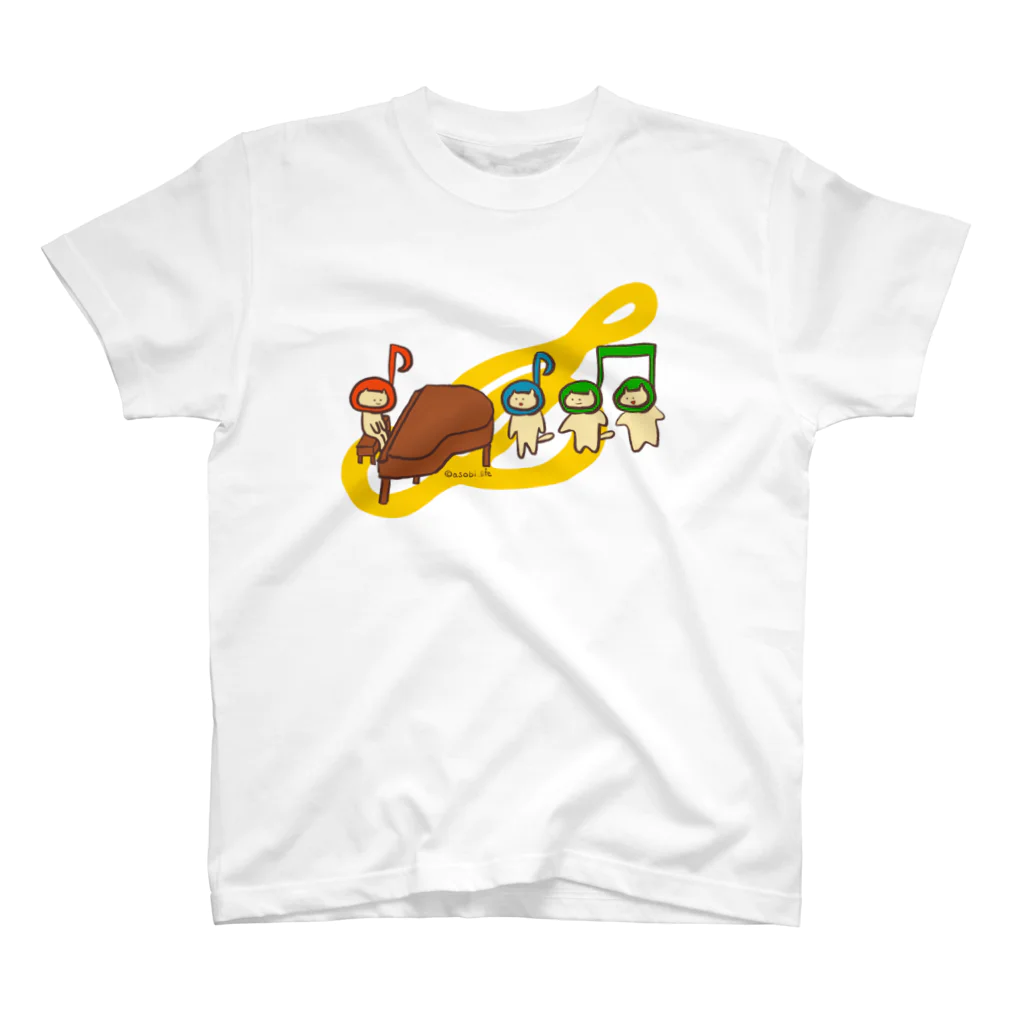 アソビドットライフの音楽ねこ / The Music Regular Fit T-Shirt