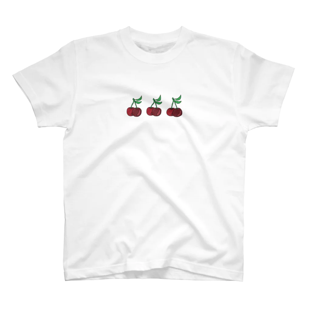 ワタシノオミセの🍒🍒🍒 Regular Fit T-Shirt