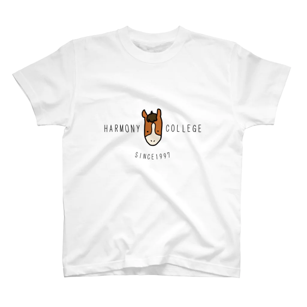 HarmonyCollege_Osyan-T-shirtのHARMONYCOLLEGE(黒） スタンダードTシャツ