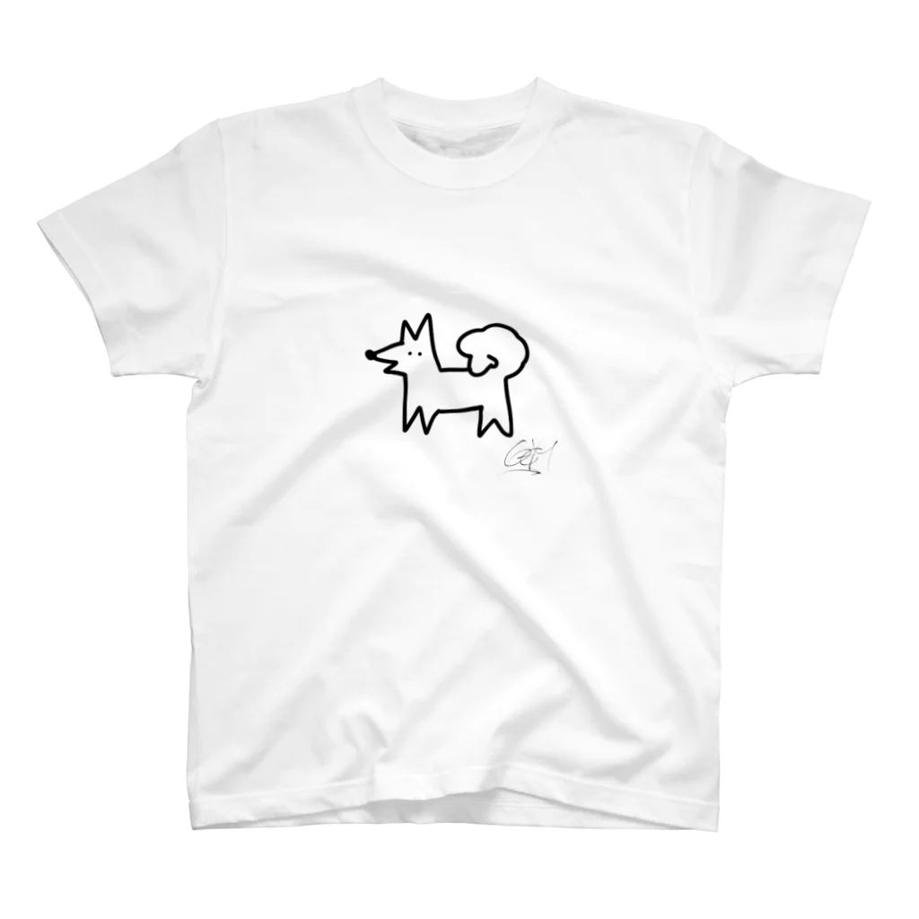 ぉ､≠″ σ め＜″ゐのおいぬさん スタンダードTシャツ