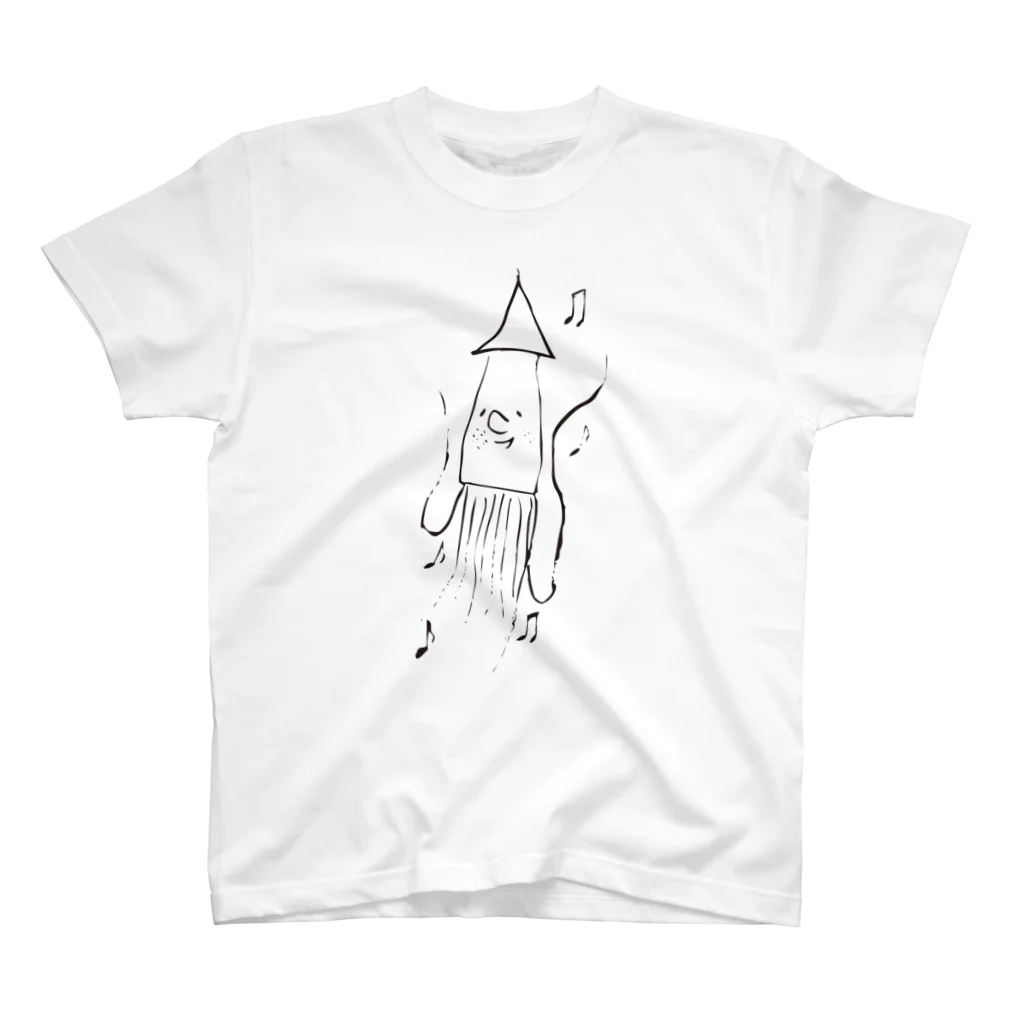 hito_mi_changのイカくん Regular Fit T-Shirt