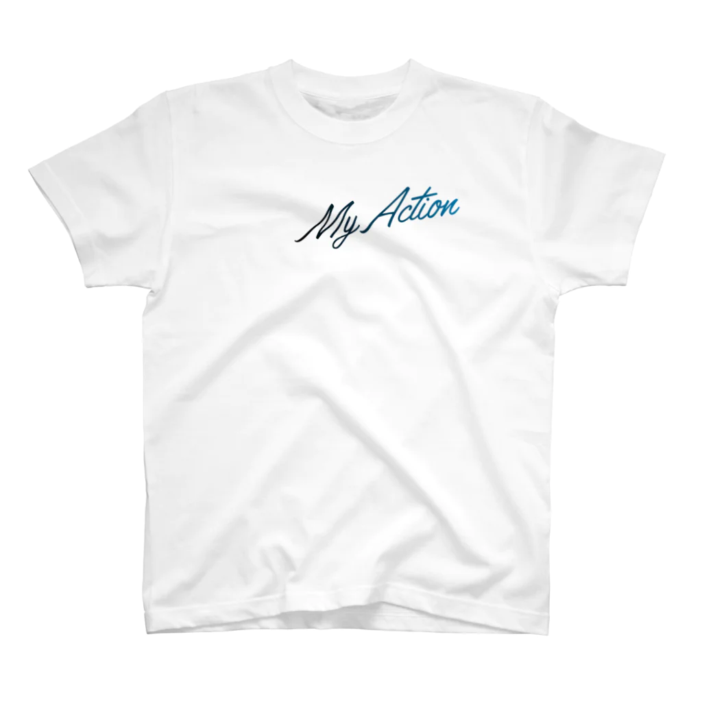 My ActionのMy Action Goods Black & Blue スタンダードTシャツ