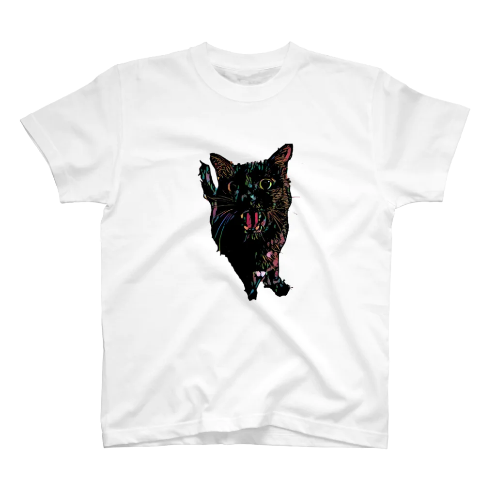 〇〇黒猫。のおねだり黒猫。 スタンダードTシャツ