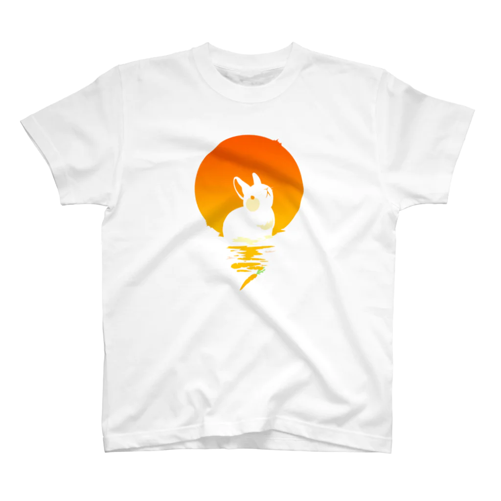 じんらいむのCarrot Rabbit Sunset スタンダードTシャツ