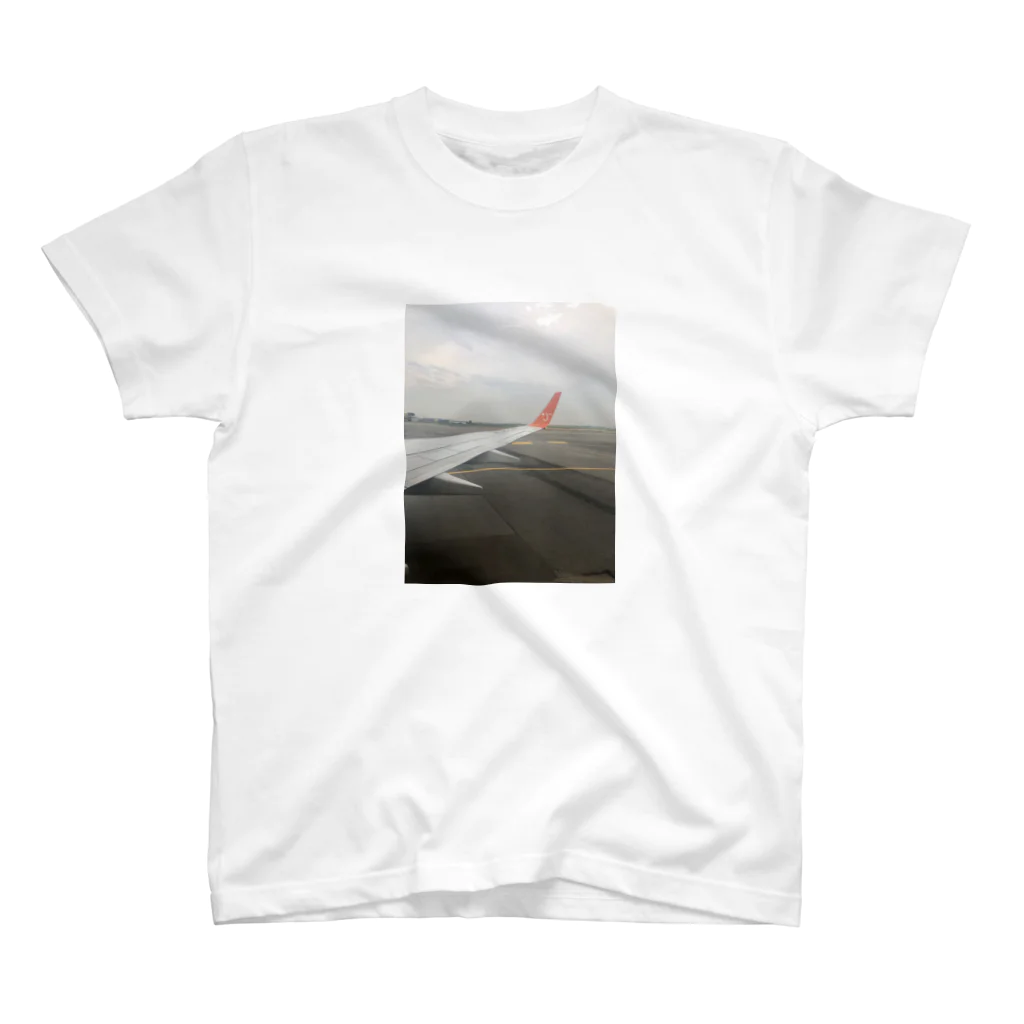 世界を旅するTシャツ屋さんのKorea flight T-shirt  スタンダードTシャツ